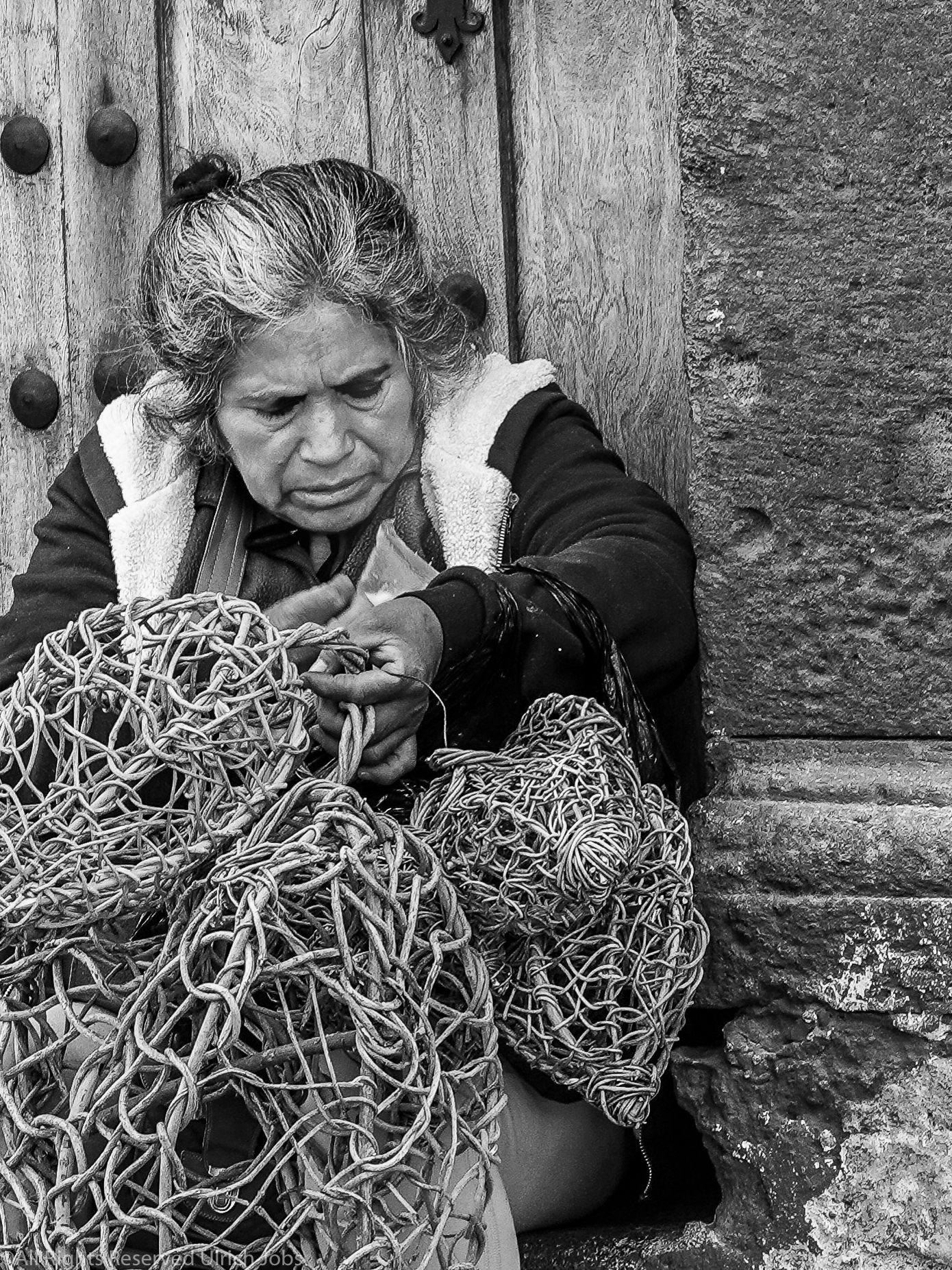 Working woman in San Miguel de Allende